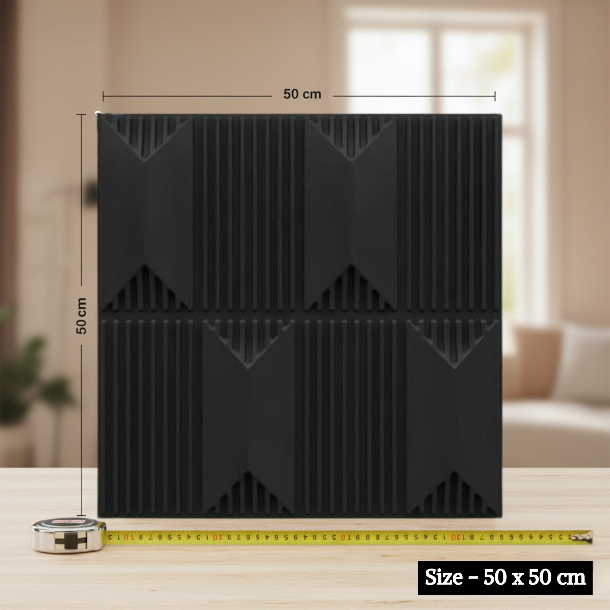 Black 3D Wall Panels Artisan Design