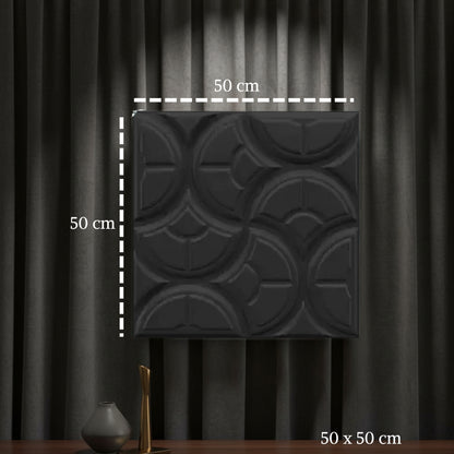 Black 3D Wall Panels Luna Design