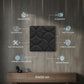 Black 3D Wall Panels Luna Design