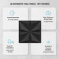 Black 3D Wall Panels Bloom Design