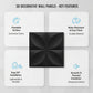 Black Butterfly Design 3D Wall Panel Front View