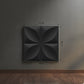 Black Butterfly Design 3D Wall Panel Front View