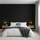 Black Crystal Design 3D Wall Panel Front View-2