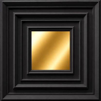 Black Gold Accent Design Acrylic 3D Wall Panel
