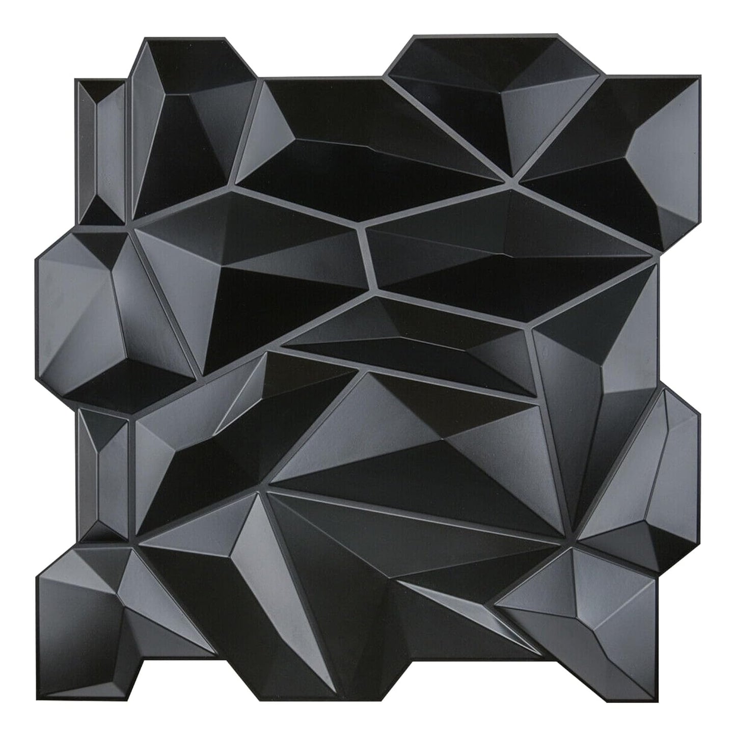 Black Matt_Diamond_Design_3D_Wall_Panel_View