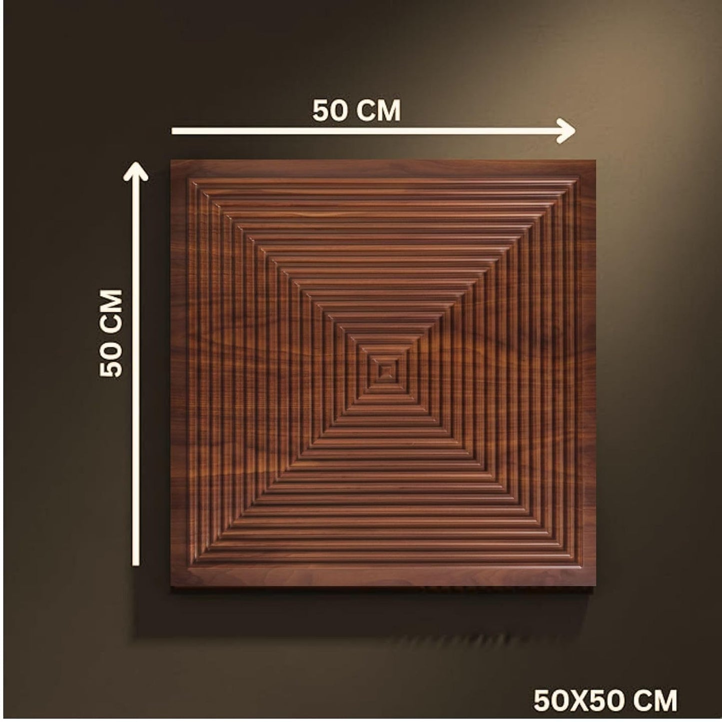 Black Wood Pyramid Design 3D Wall Panel-3