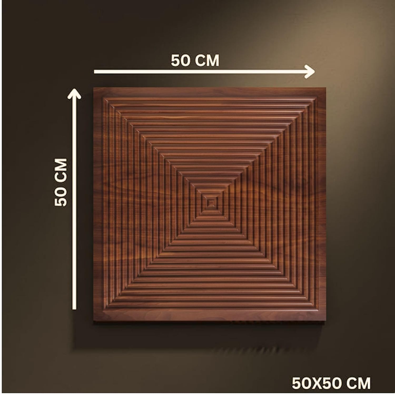 Black Wood Pyramid Design 3D Wall Panel-3
