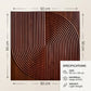 Black Wood Self Adhesive 3D Panels Curve Design