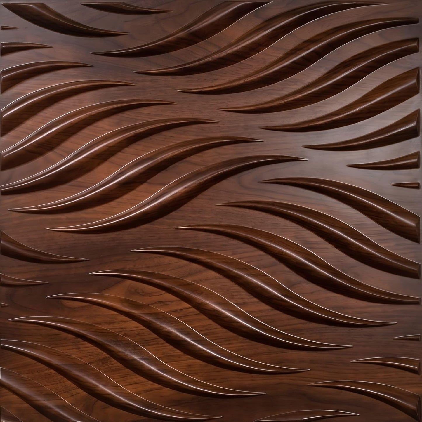 Black Wood Self Adhesive 3D Panels Geometric 3D Design