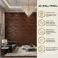 Black Wood Self Adhesive 3D Panels Geometric 3D Design