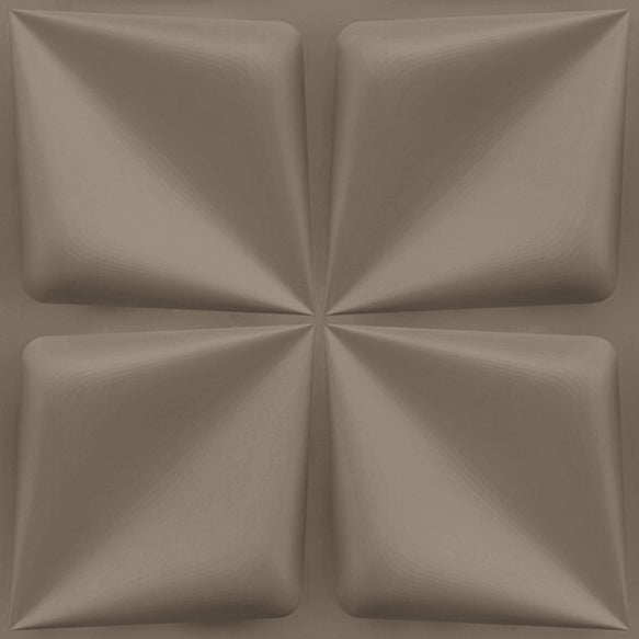 Mega Greige Bloom Design 3D Wall Panel View