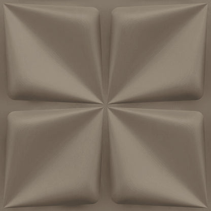 Mega Greige Bloom Design 3D Wall Panel View