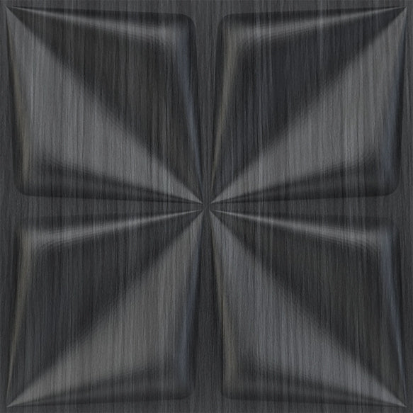 Electric Blue Bloom Design 3D Wall Panel View-3