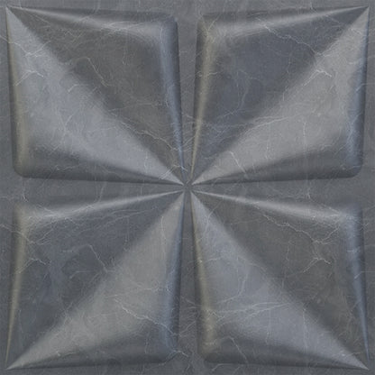 Gray Marble Bloom Design 3D Wall Panel View