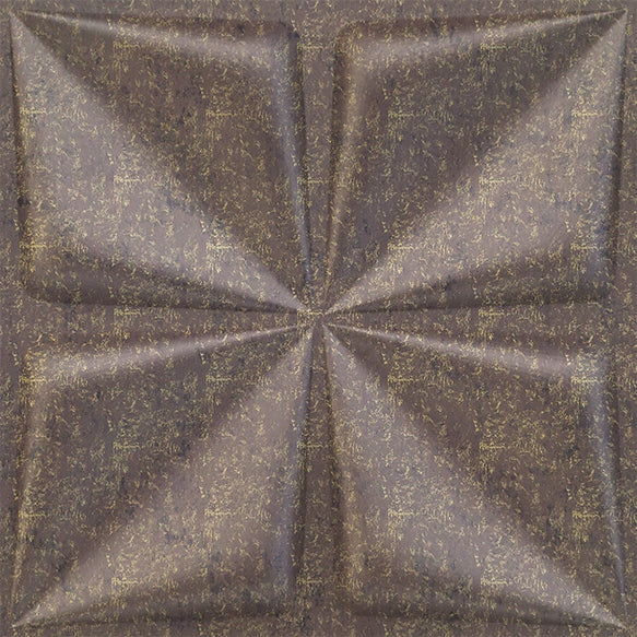 Magnum Brown Bloom Design 3D Wall Panel View
