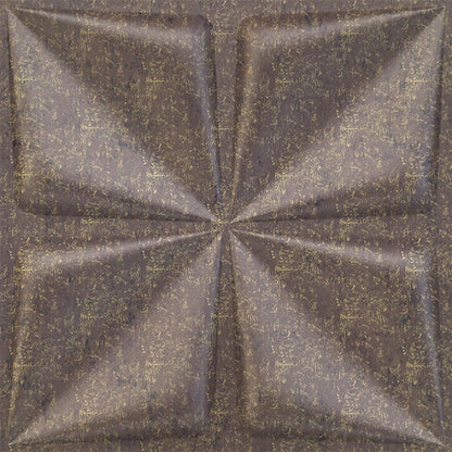 Magnum Brown Bloom Design 3D Wall Panel View