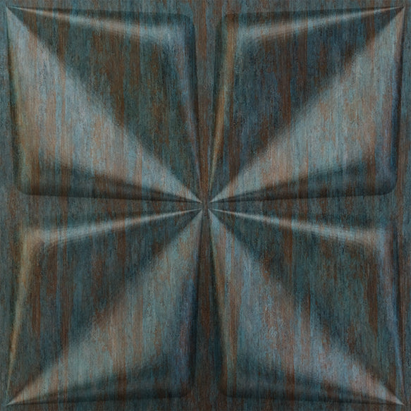 Rustic Wood Brown Bloom Design 3D Wall Panel