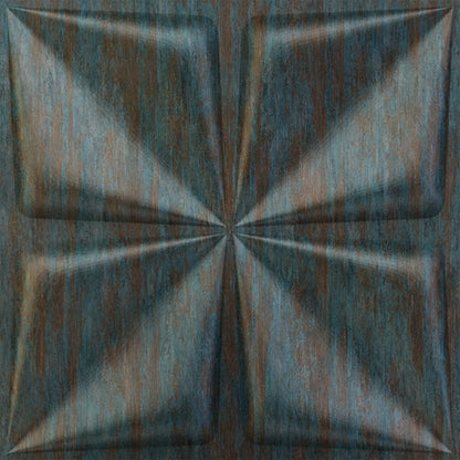 Rustic Wood Brown Bloom Design 3D Wall Panel