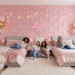 Blush Pink 3D Wall Panels Bloom Design