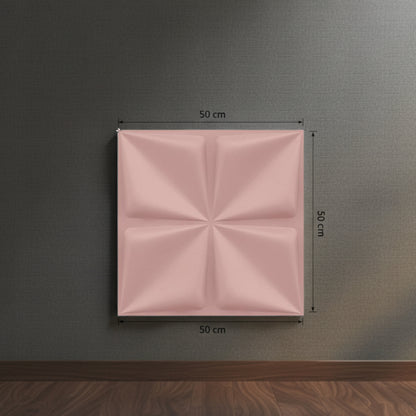 Blush Pink Bloom Design 3D Wall Panel View-3