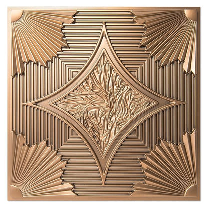 Bronze Wainscoting Design 3D Ceiling Panel 