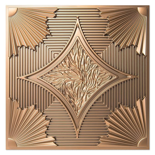 Bronze Wainscoting Design 3D Ceiling Panel 