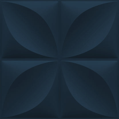 Navy Blue 3D Wall Panels Butterfly Design
