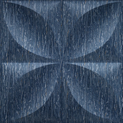 Electric Blue 3D Wall Panel Butterfly Design Front View