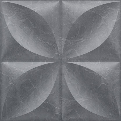 Gray Marble 3D Wall Panels Butterfly Design