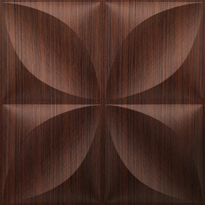 Walnut Wood 3D Wall Panels Butterfly Design