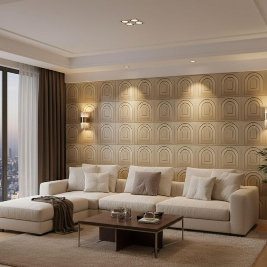Champagne Gold 3D Wall Panels Archi Design