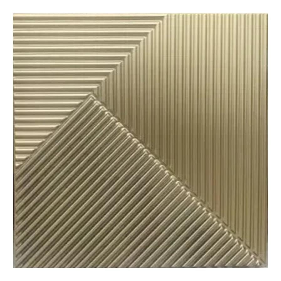 Champagne Gold 3D Wall Panels Stripe Design