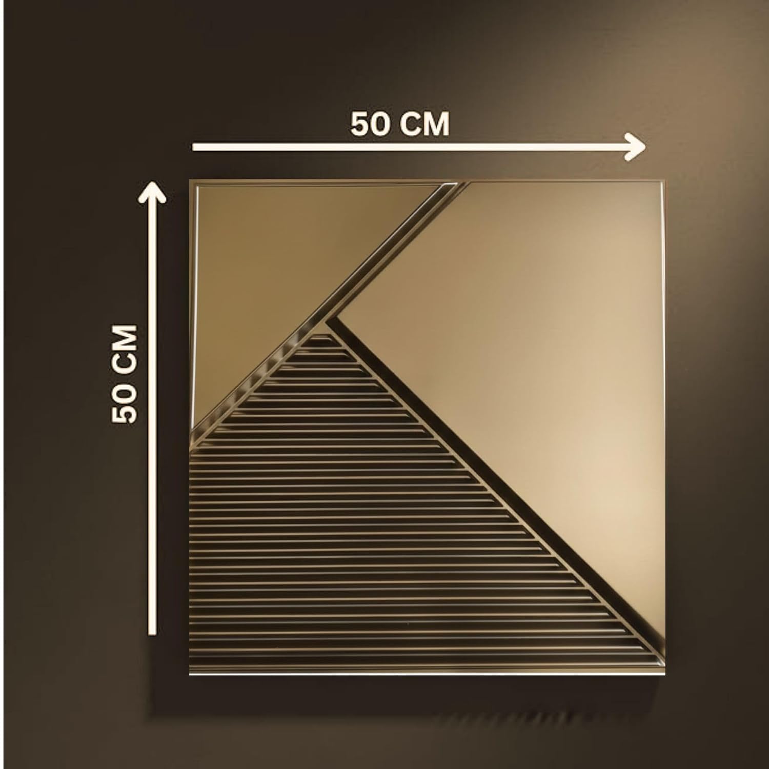 Champagne Gold Fluted Design 3D Wall Panel-2