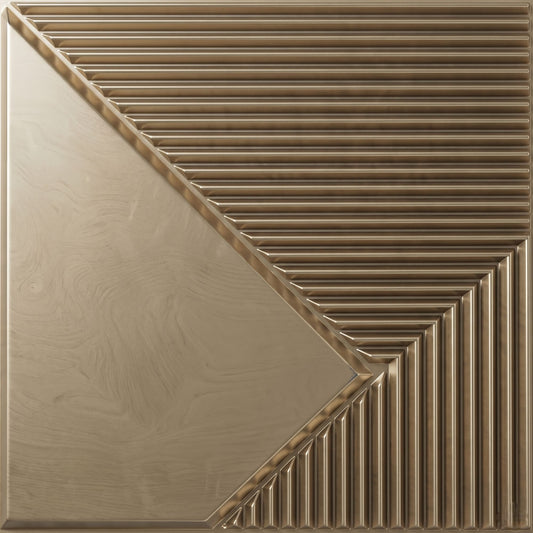 Champagne Gold Plaina Design 3D Wall Panel