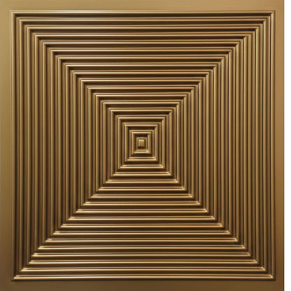 Champagne Gold Pyramid Design 3D Wall Panel
