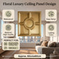 Champagne Gold Regal Medallion Design 3D PVC Ceiling Panel  Features View