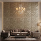 Champagne Gold Self Adhesive 3D Panels Triangle Design
