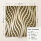 Champagne Gold Self Adhesive 3D Panels Geometric 3D Design