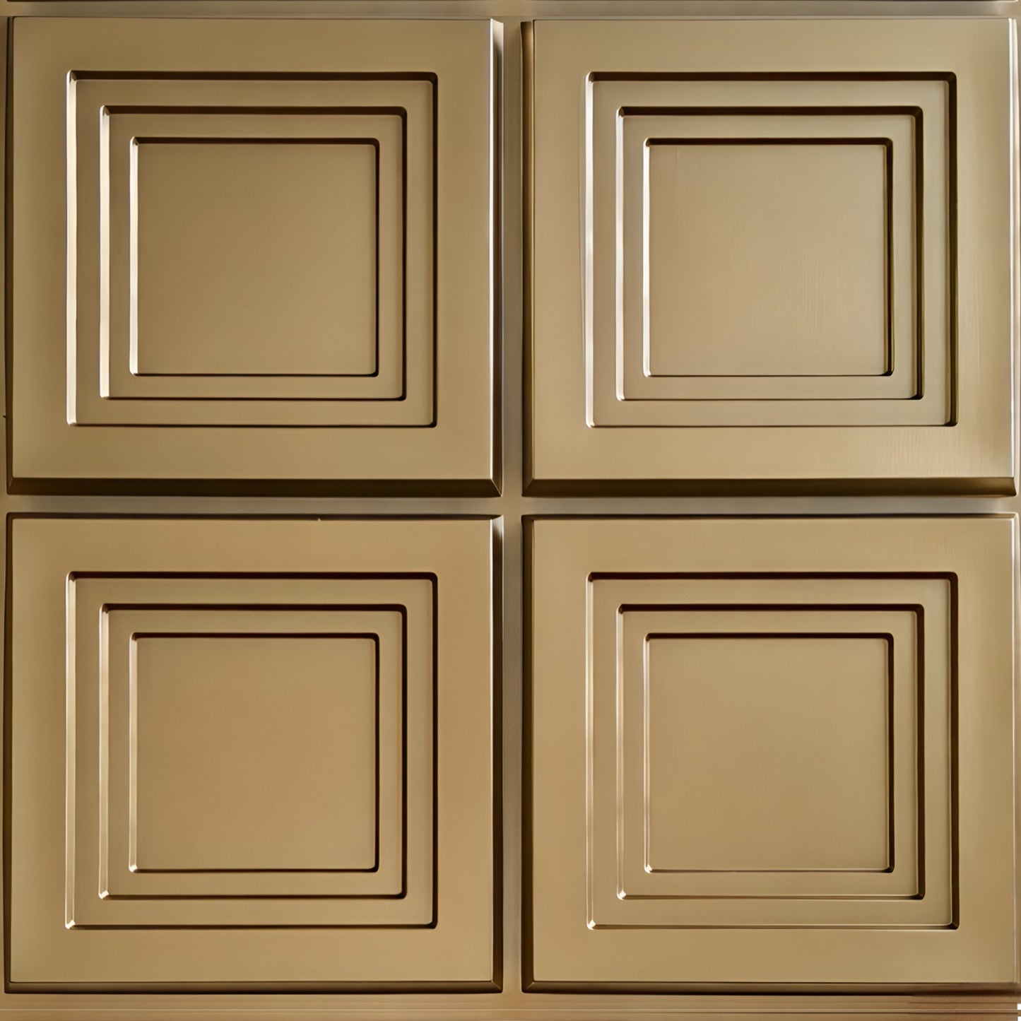 Champagne Gold Square Box Design 3D Wall Panel