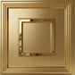 Champagne Gold Square Design 3D PVC Ceiling Panel  Front View
