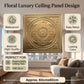Champagne gold  Ornate Design 3D PVC Ceiling Panel Features View