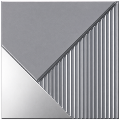 3D Mirror Wall Panels for Home Decor PVC Plaina Design 50X50 cm