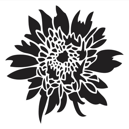 cherry falling leaf design stencils