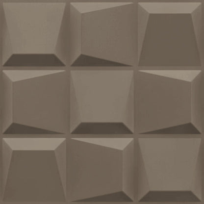 Mega Greige Cubical Design 3D Wall Panel View-1