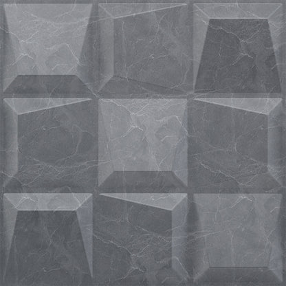 Gray Marble 3D Wall Panels Cubical Design