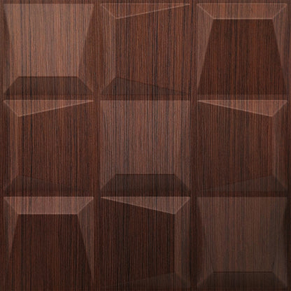 Walnut Wood 3D Wall Panels Cubical Design