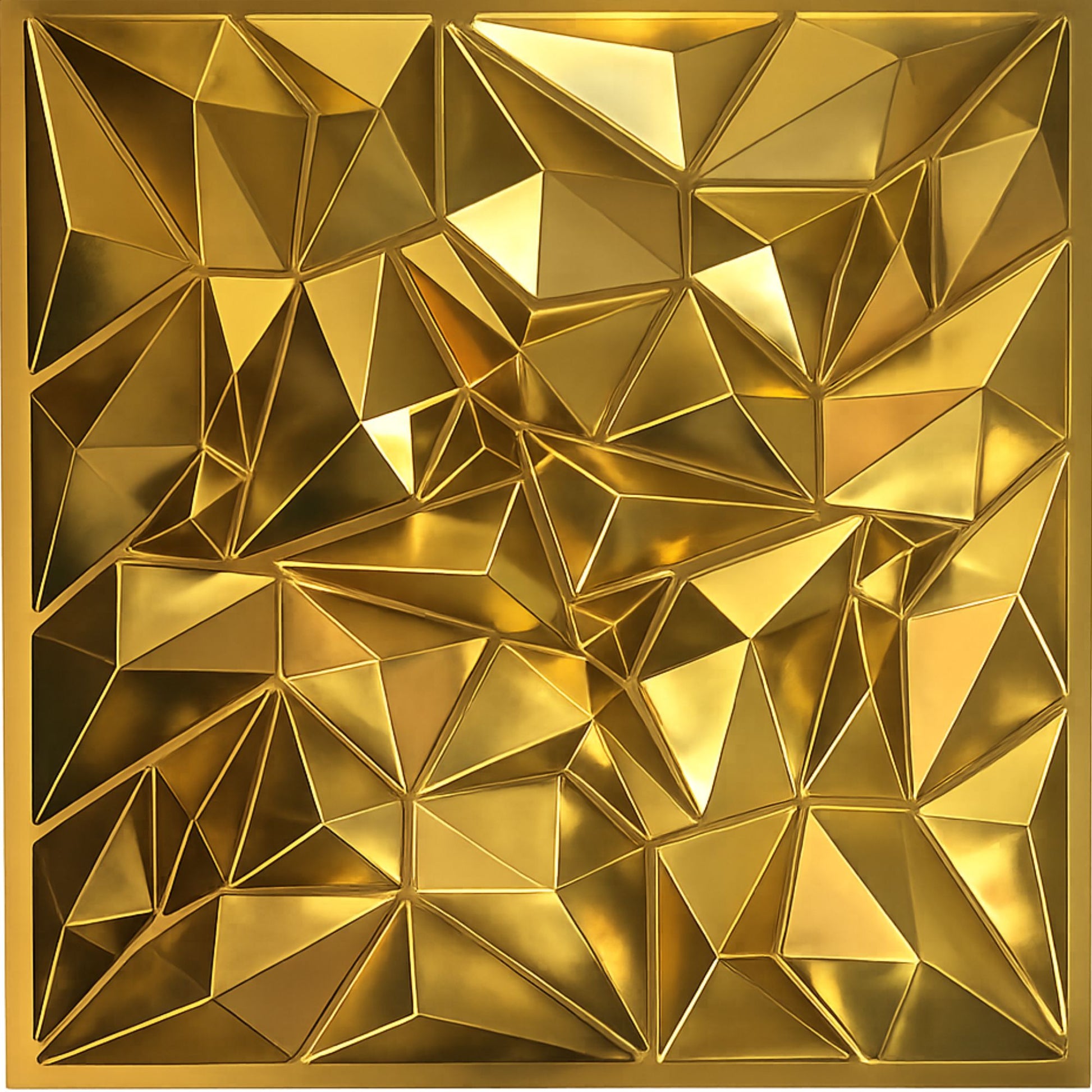 Golden Diamond Design 3D Wall PANEL-5