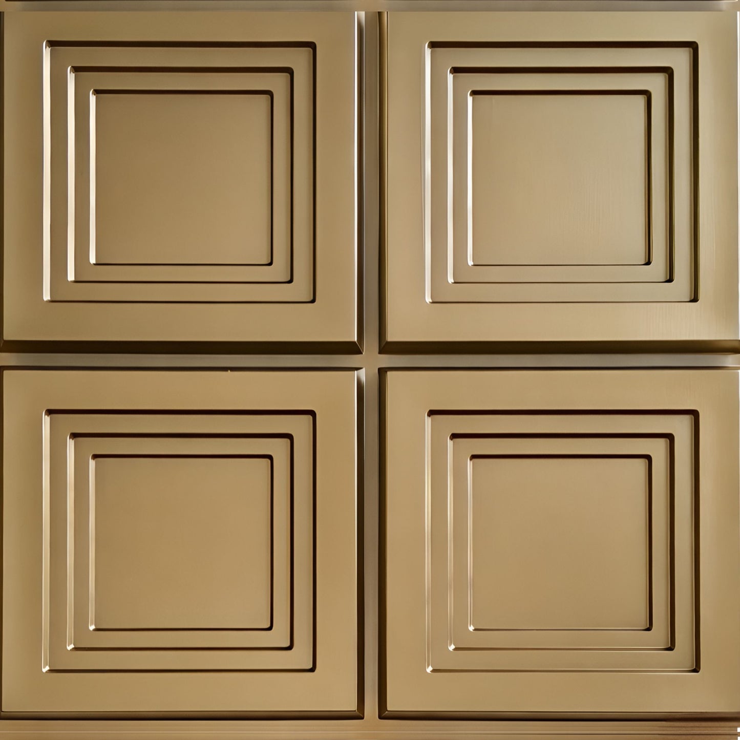 Champagne Gold 3D Wall Panels Square Box Design-1

