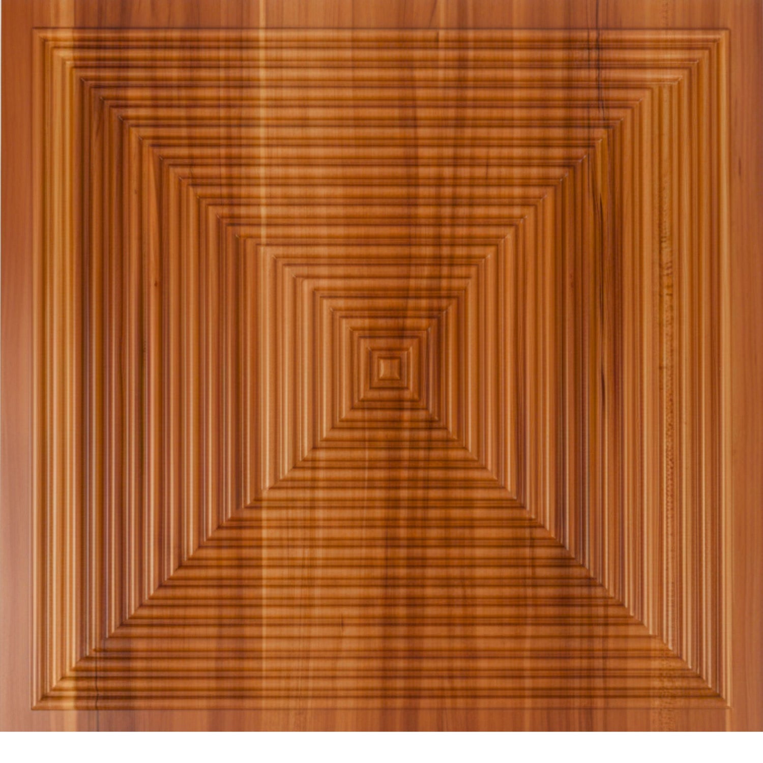 Dark Wood Pyramid Design 3D Wall Panel