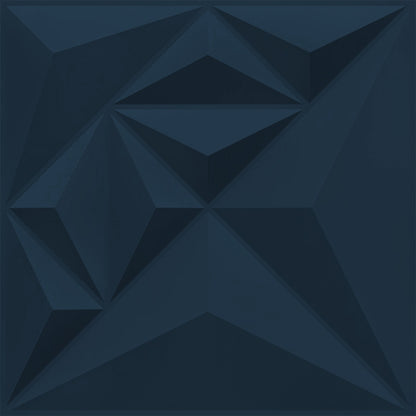 Navy Blue Diamond Design 3D Wall Panel-1 